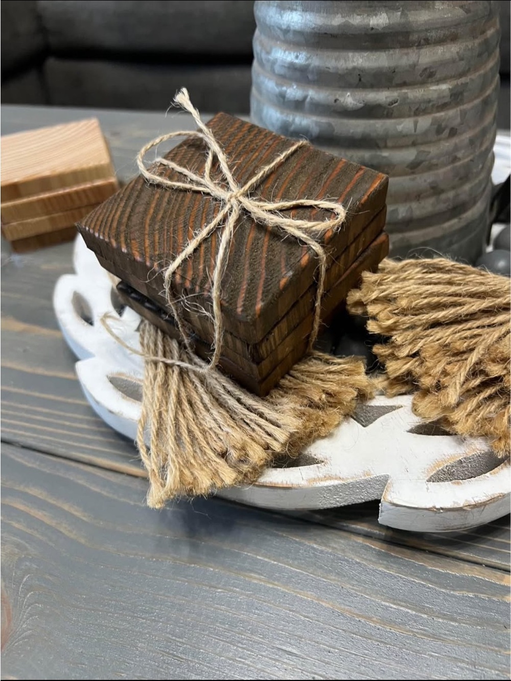 Handcrafted Rustic Wooden Coasters